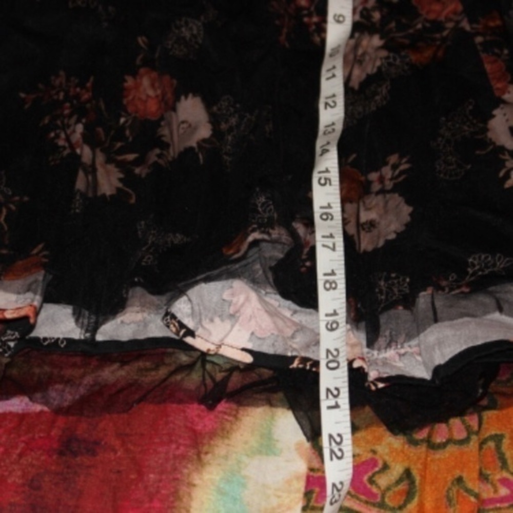 Torrid Floral Layered Tulle Skirt Size 00 - Picture 7 of 8